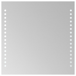 Lustro łazienkowe z LED, 30x30 cm