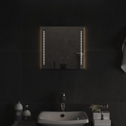 Lustro łazienkowe z LED, 40x40 cm