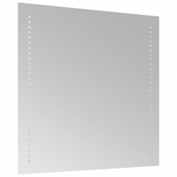 Lustro łazienkowe z LED, 50x50 cm