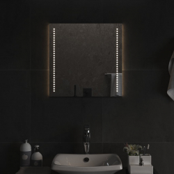 Lustro łazienkowe z LED, 50x50 cm