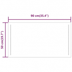 Lustro łazienkowe z LED, 90x50 cm