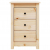 Szafka nocna, 40x35x61,5 cm, lite drewno sosnowe