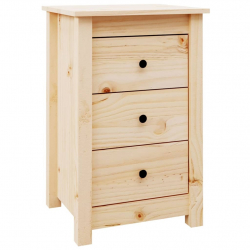 Szafki nocne, 2 szt., 40x35x61,5 cm, lite drewno sosnowe