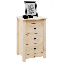Szafki nocne, 2 szt., 40x35x61,5 cm, lite drewno sosnowe