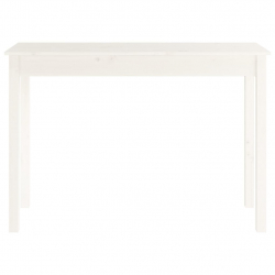 Stolik konsolowy, biały, 110x40x75 cm, lite drewno sosnowe