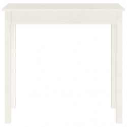 Stolik konsolowy, biały, 80x40x75 cm, lite drewno sosnowe