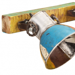 Industrialna lampa ścienna, kolorowa, 90x25 cm, E27