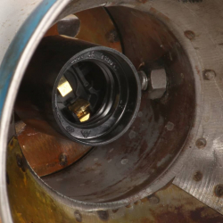 Industrialna lampa ścienna, kolorowa, 65x25 cm, E27