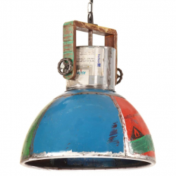 Industrialna lampa wisząca, 25 W, kolorowa, okrągła, 40 cm, E27