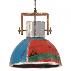 Industrialna lampa wisząca, 25 W, kolorowa, okrągła, 40 cm, E27
