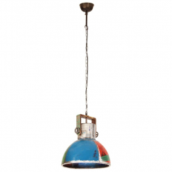 Industrialna lampa wisząca, 25 W, kolorowa, okrągła, 40 cm, E27