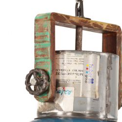 Industrialna lampa wisząca, 25 W, kolorowa, okrągła, 40 cm, E27