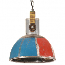 Industrialna lampa wisząca, 25 W, kolorowa, okrągła, 30 cm, E27