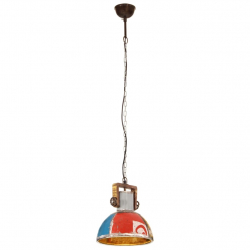 Industrialna lampa wisząca, 25 W, kolorowa, okrągła, 30 cm, E27