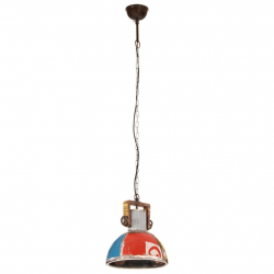 Industrialna lampa wisząca, 25 W, kolorowa, okrągła, 30 cm, E27