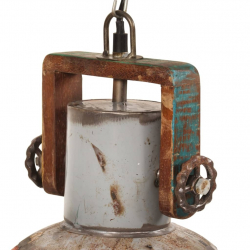 Industrialna lampa wisząca, 25 W, kolorowa, okrągła, 30 cm, E27
