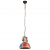 Industrialna lampa wisząca, 25 W, kolorowa, okrągła, 30 cm, E27