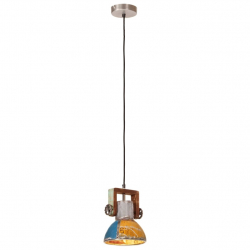 Industrialna lampa wisząca, 25 W, kolorowa, okrągła, 19 cm, E27