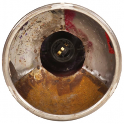 Industrialna lampa wisząca, 25 W, kolorowa, okrągła, 19 cm, E27