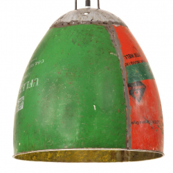 Industrialna lampa wisząca, 25 W, kolorowa, okrągła, 42 cm, E27