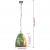 Industrialna lampa wisząca, 25 W, kolorowa, okrągła, 32 cm, E27