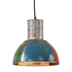 Industrialna lampa wisząca, 25 W, kolorowa, 28,5 cm, E27