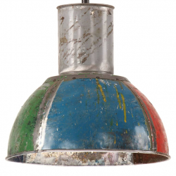 Industrialna lampa wisząca, 25 W, kolorowa, 28,5 cm, E27