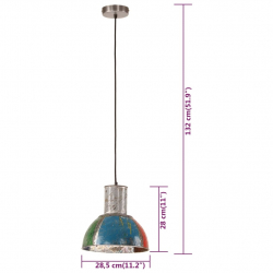 Industrialna lampa wisząca, 25 W, kolorowa, 28,5 cm, E27