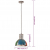 Industrialna lampa wisząca, 25 W, kolorowa, 28,5 cm, E27