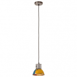 Industrialna lampa wisząca, 25 W, kolorowa, okrągła, 17 cm, E27