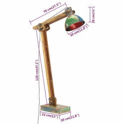 Lampa podłogowa, kolorowa, E27