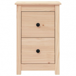 Szafki nocne, 2 szt., 40x35x61,5 cm, lite drewno sosnowe
