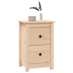 Szafki nocne, 2 szt., 40x35x61,5 cm, lite drewno sosnowe