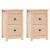 Szafki nocne, 2 szt., 40x35x61,5 cm, lite drewno sosnowe