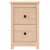 Szafki nocne, 2 szt., 40x35x61,5 cm, lite drewno sosnowe