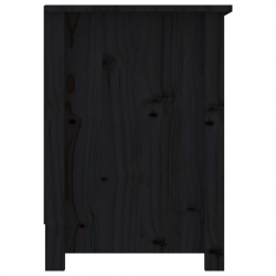 Szafka pod telewizor, czarna, 103x36,5x52 cm, drewno sosnowe