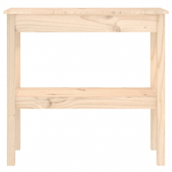 Stolik konsolowy, 80x40x75 cm, lite drewno sosnowe