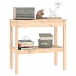 Stolik konsolowy, 80x40x75 cm, lite drewno sosnowe