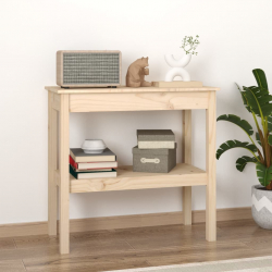 Stolik konsolowy, 80x40x75 cm, lite drewno sosnowe