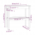 Stolik konsolowy, 80x40x75 cm, lite drewno sosnowe
