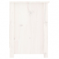Szafka telewizyjna, biała, 103x36,5x52 cm, drewno sosnowe