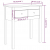 Stolik konsolowy, 70x35x75 cm, lite drewno sosnowe