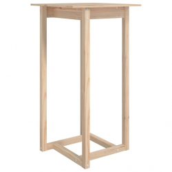 Stolik barowy, 60x60x110 cm, lite drewno sosnowe