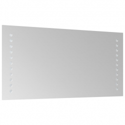 Lustro łazienkowe z LED, 20x40 cm