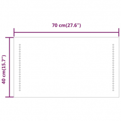 Lustro łazienkowe z LED, 40x70 cm