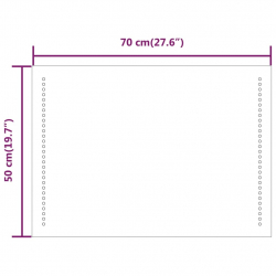 Lustro łazienkowe z LED, 50x70 cm