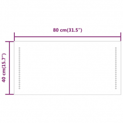 Lustro łazienkowe z LED, 40x80 cm