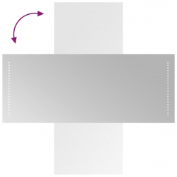 Lustro łazienkowe z LED, 40x100 cm