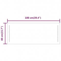 Lustro łazienkowe z LED, 40x100 cm