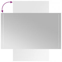 Lustro łazienkowe z LED, 60x100 cm